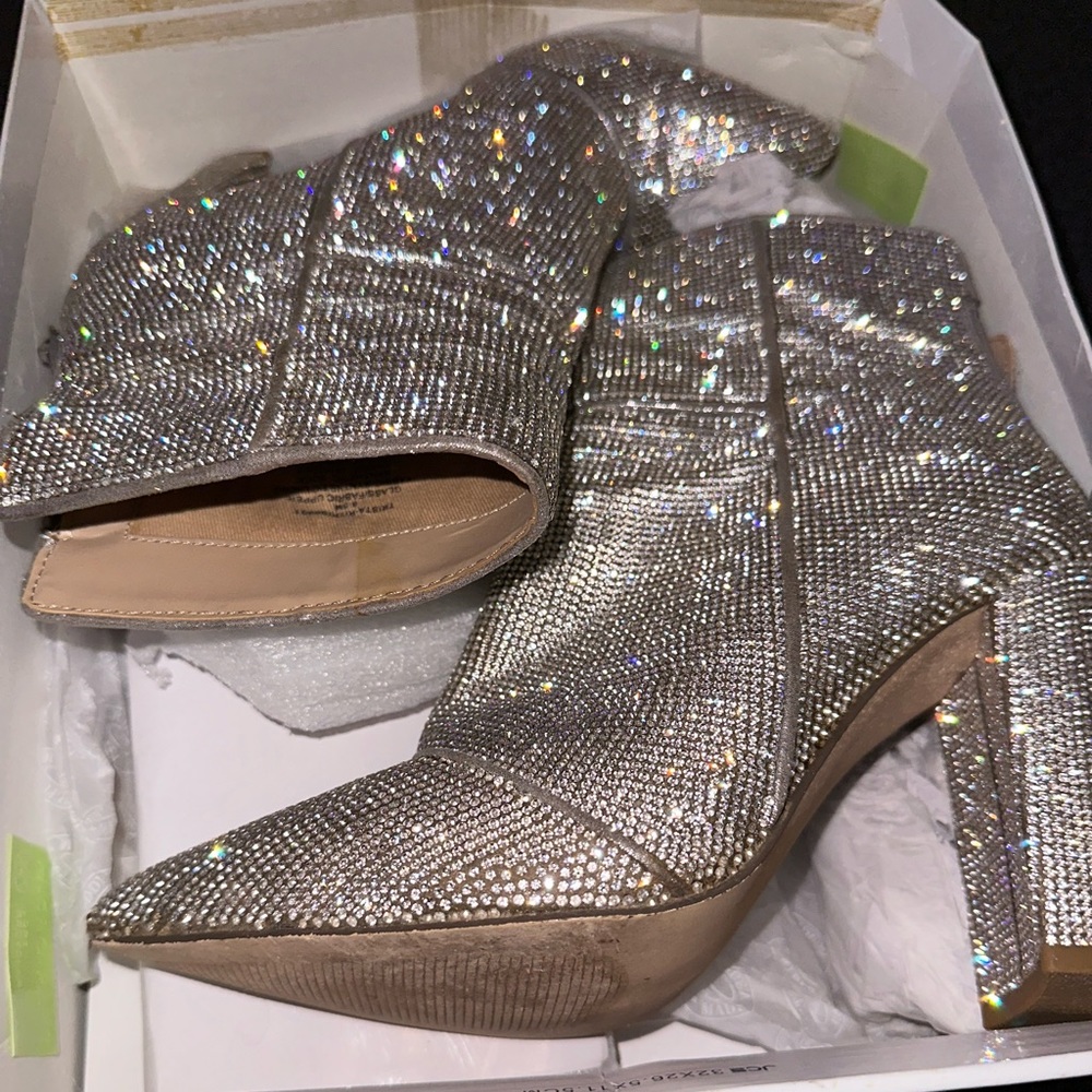 Sequin Sparkle STEVE MADDEN Boot Heels